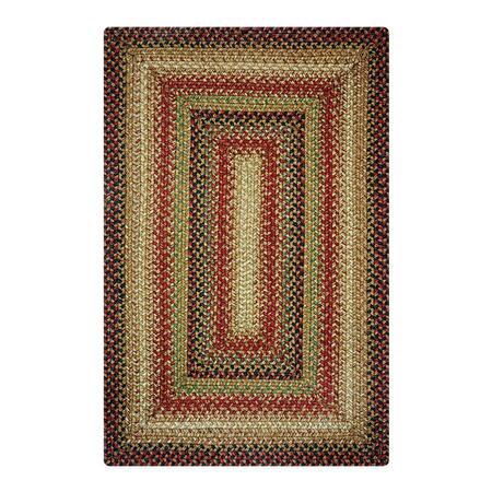 HOMESPICE DECOR 11 x 36 in. Gingerbread Oval Table Runner - Brown, Deep Red 571809